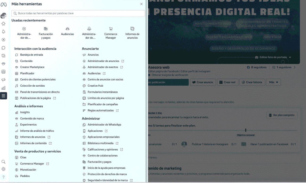 facebook business suite escritorio