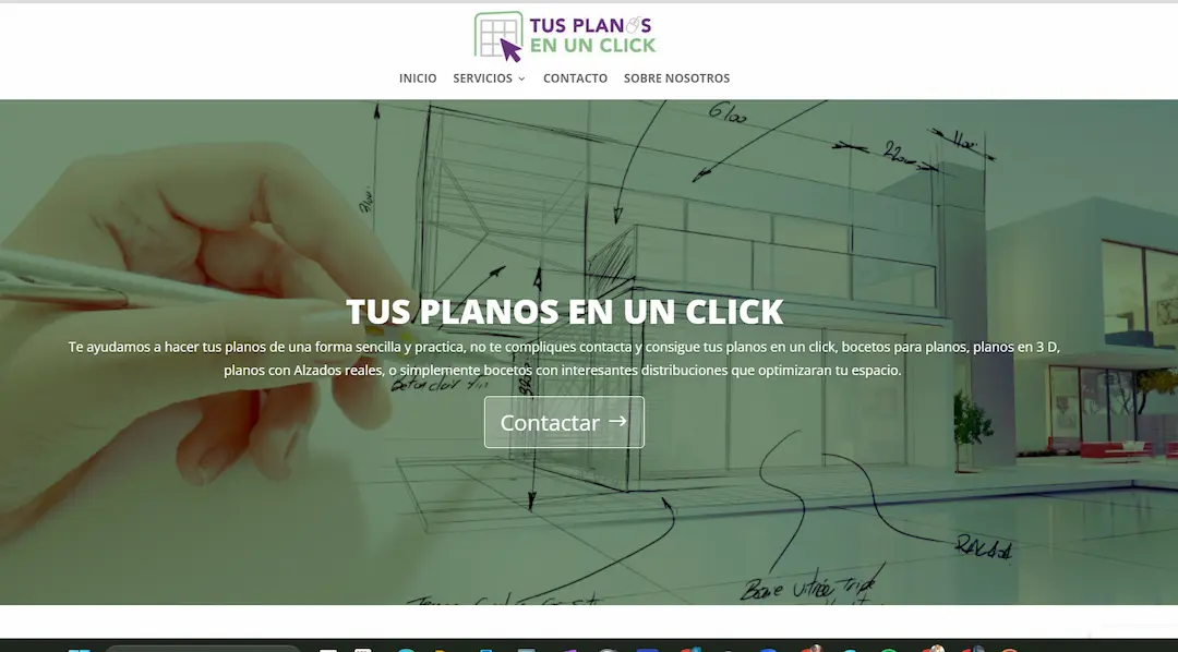 Tus planos en un click interiorismo pagina web