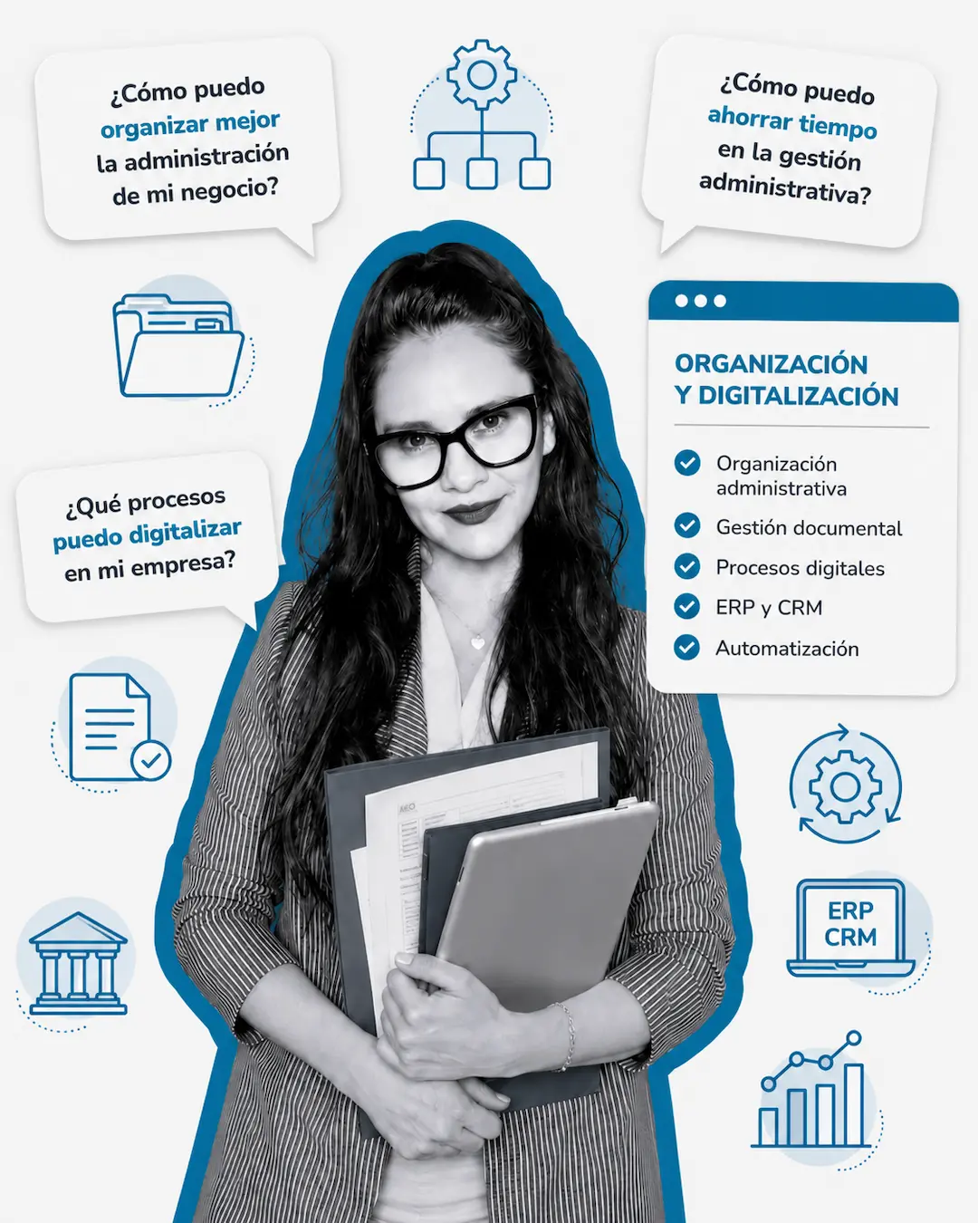 Organizamos y digitalizamos la gestión de tu negocio asesora web